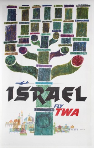 Fly TWA Israel poster